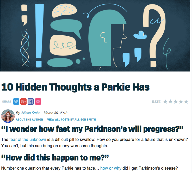 10 Hidden Thoughts a Parkie Has