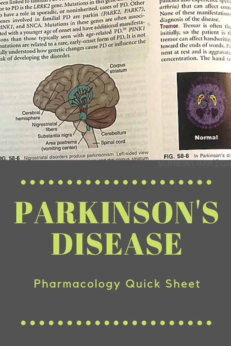 A quick sheet to help you study Parkinson