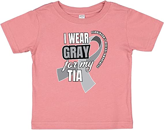 Amazon.com: inktastic I Wear Gray for My Tia Parkinsons ...