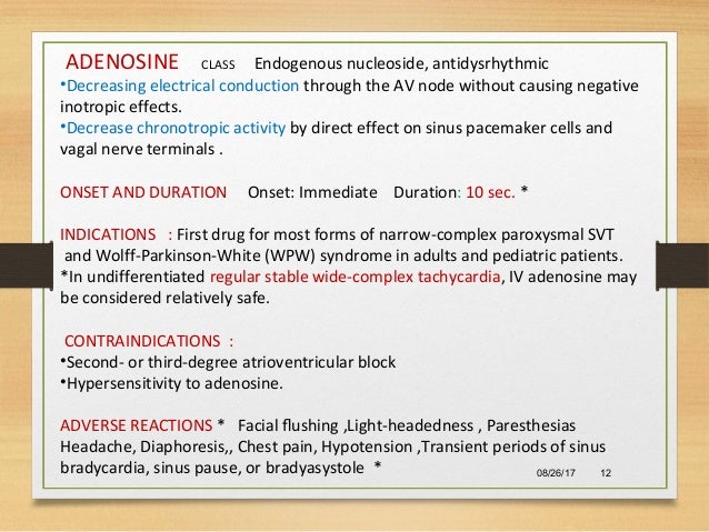 Drugs Contraindicated In Wpw Syndrome