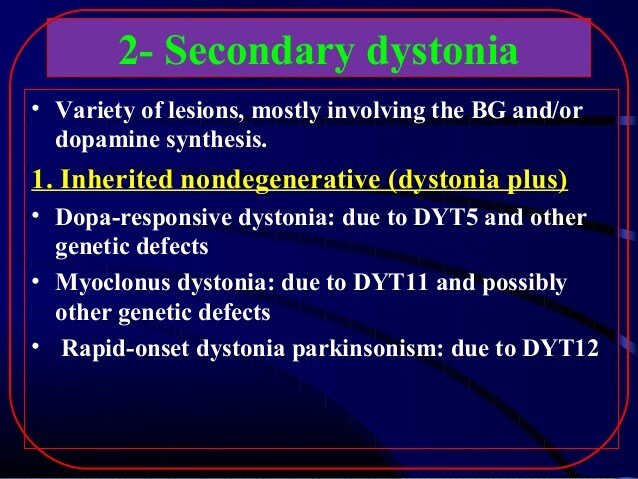 Dystonia