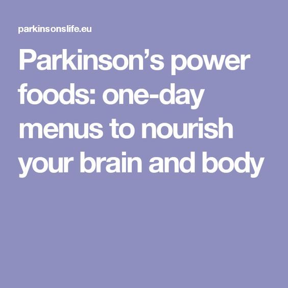 Parkinsons power foods: one