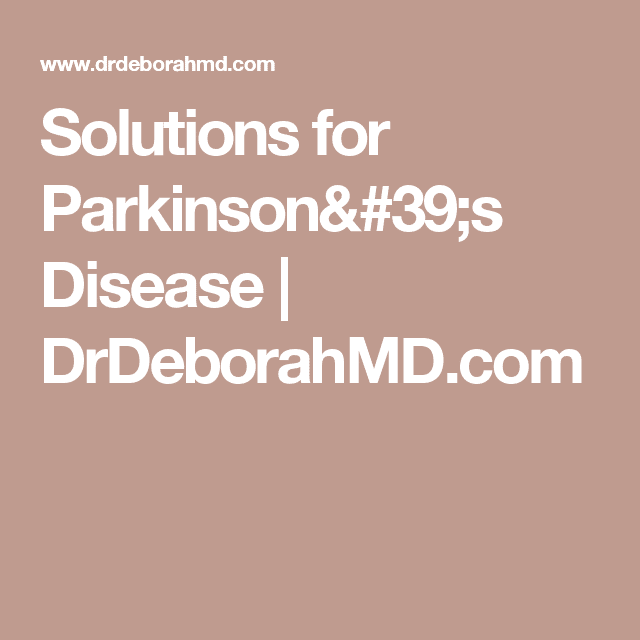 Solutions for Parkinson